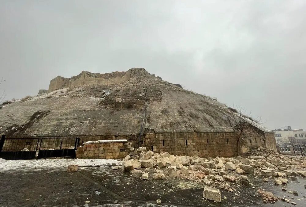 زلزله ترکیه این قلعه تاریخی را با خاک یکسان کرد